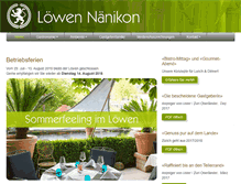 Tablet Screenshot of loewen-naenikon.ch